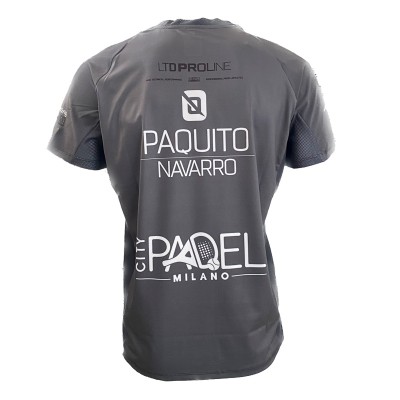 T-shirt Bullpadel Paquito Navarro WPT Odeon Black Junior