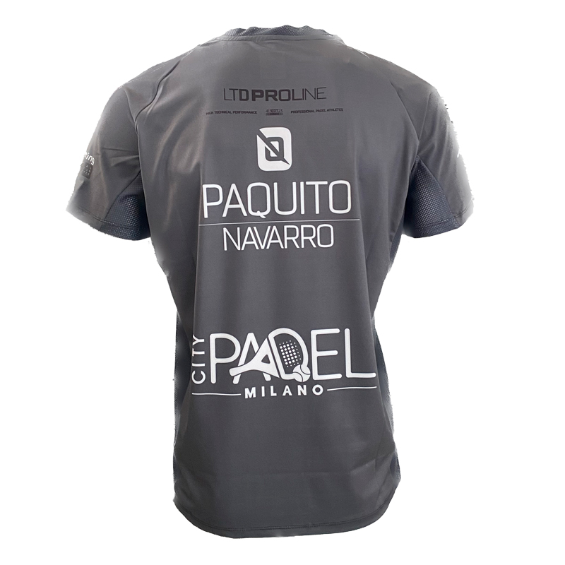 T-shirt Bullpadel Paquito Navarro WPT Odeon Black Junior