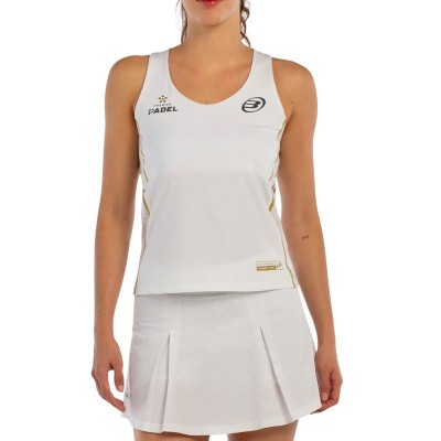 T-shirt Bullpadel Premier Padel Acora blanc