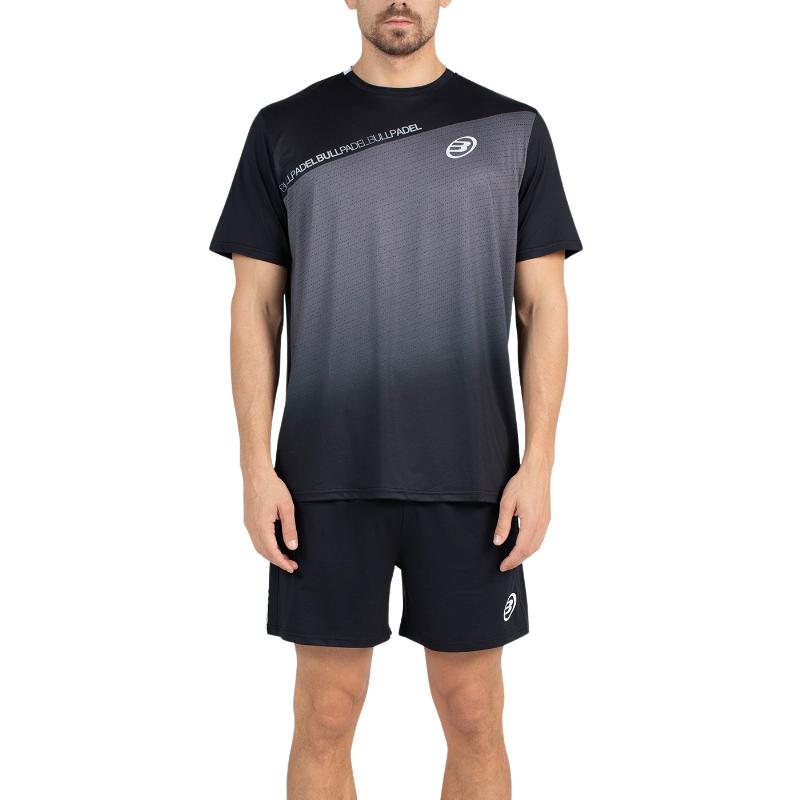 Camiseta preta Bullpadel Summit