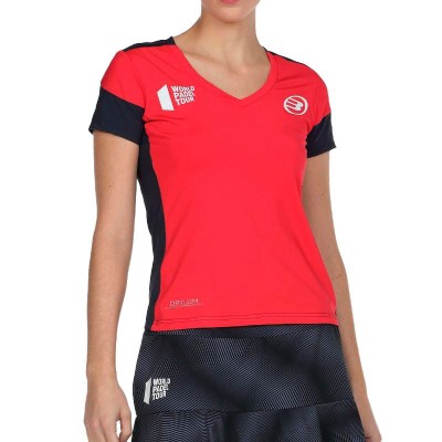 Bullpadel WPT T-shirt Rollaz Carmesi Fluor