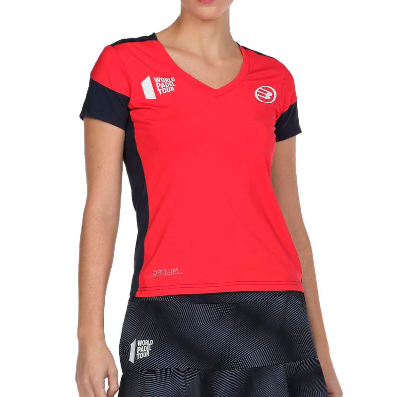 Bullpadel WPT T-shirt Rollaz Carmesi Fluor