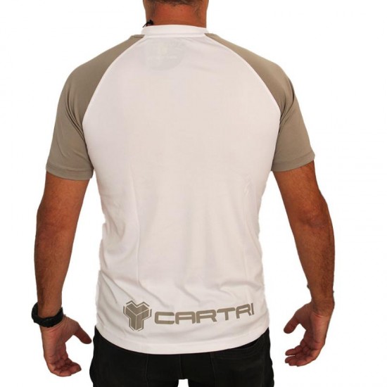 Cartri Match T-shirt Bianco Grigio