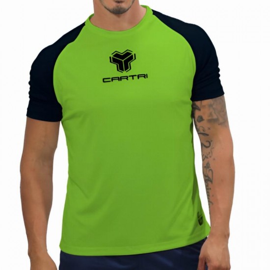 Camiseta Cartri Match Verde Negro Junior