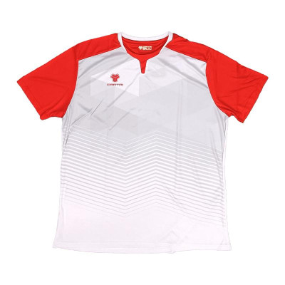 Camiseta Cartri School Blanco Gris Rojo