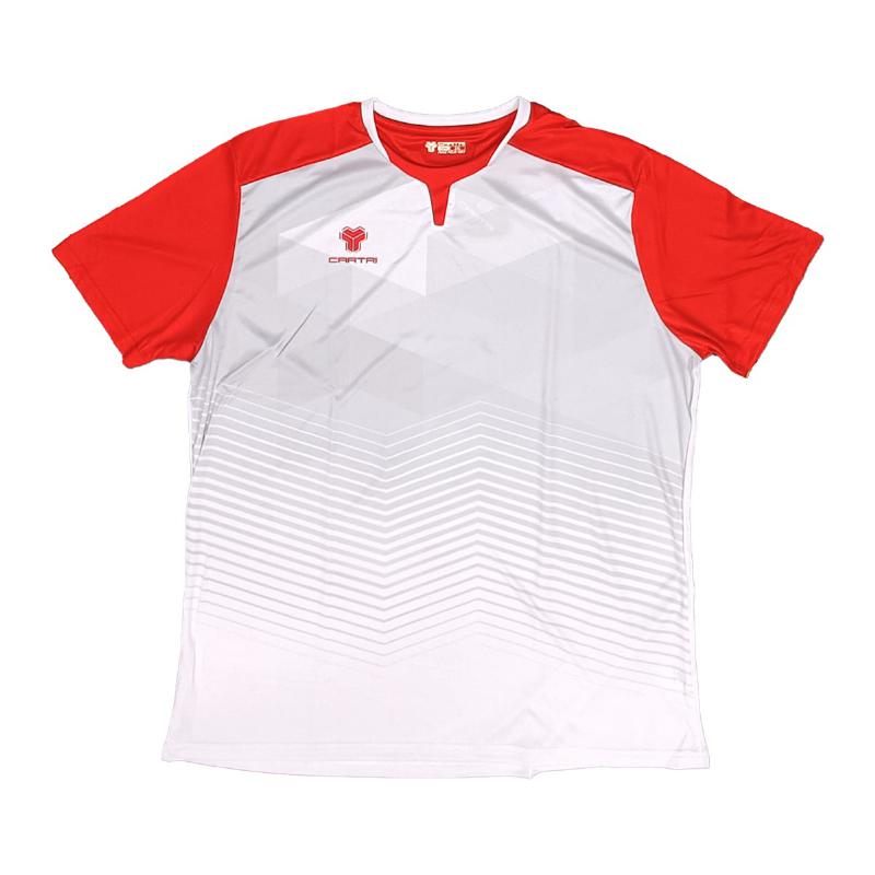 Camiseta Cartri School Blanco Gris Rojo