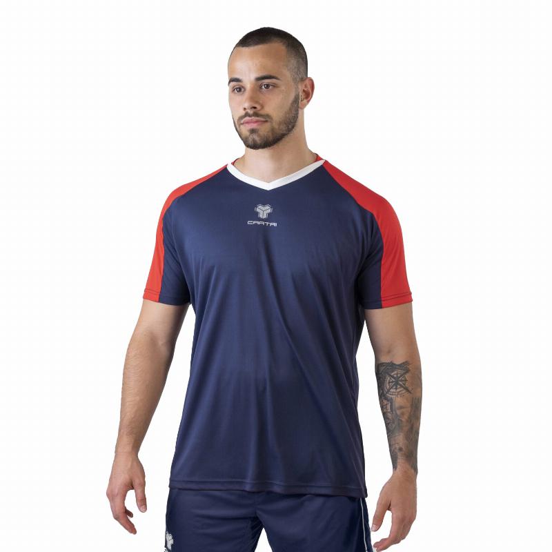 Camiseta Cartri School Vermelha Azul Marinho