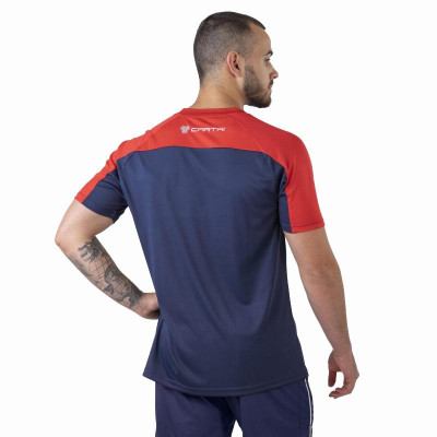 Camiseta Cartri School Vermelha Azul Marinho
