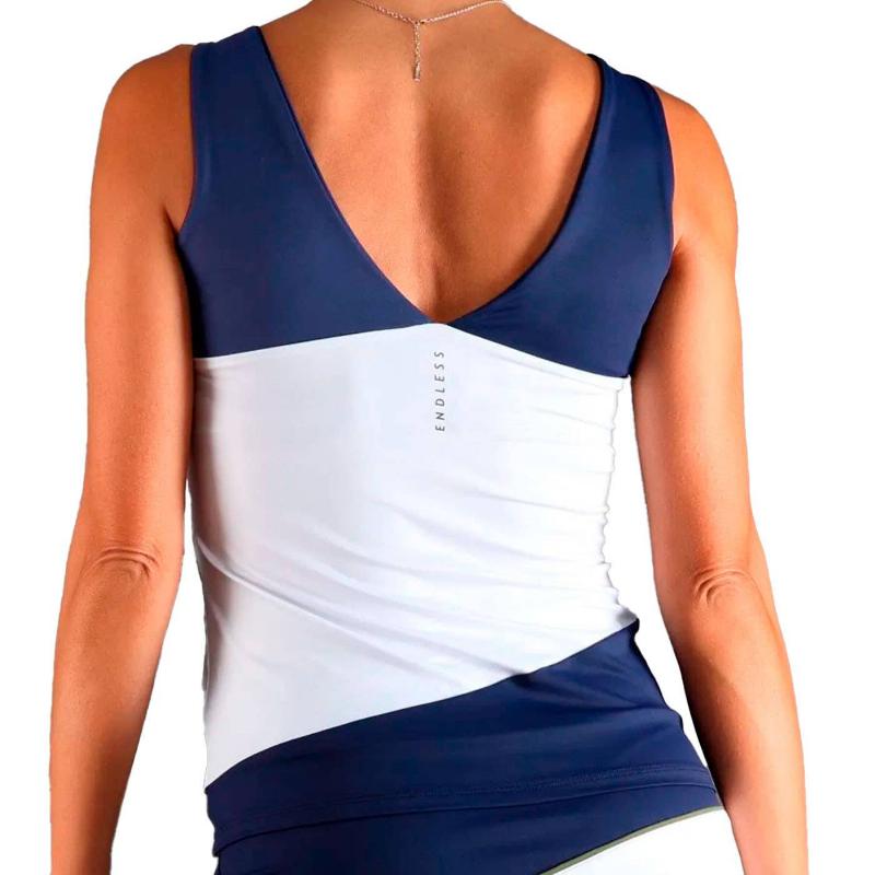 Endless Curve Maglietta Blu Navy