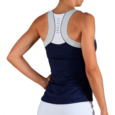 Endless Race Navy Blue Silver T-Shirt