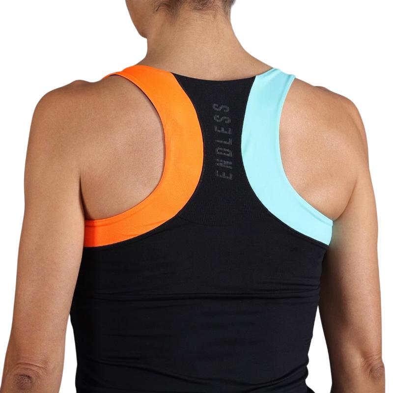 Endless Race Maglietta Nera Arancione