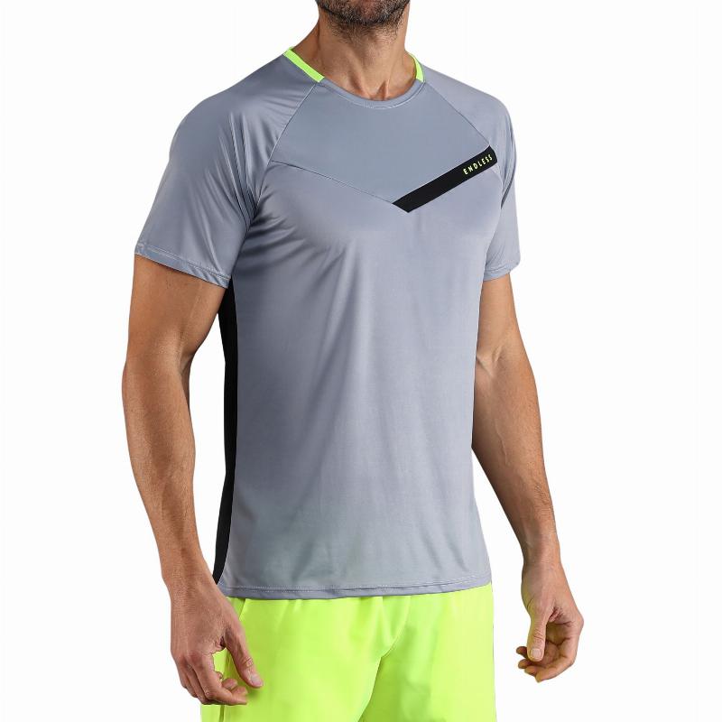 T-shirt gris Endless Tracer