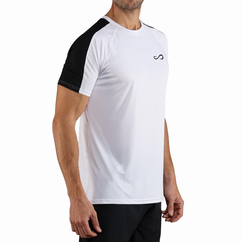 Camiseta branca de vetor infinito