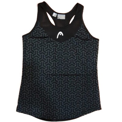 Camiseta feminina preta da Cabeca Alpha