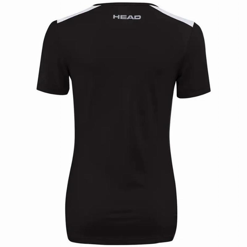 Camiseta Head Club 22 Tech Black para Mulheres
