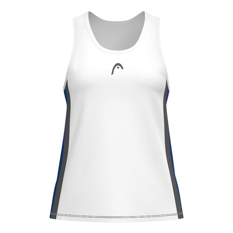 Camiseta Head Club 25 Branca Azul Royal Junior