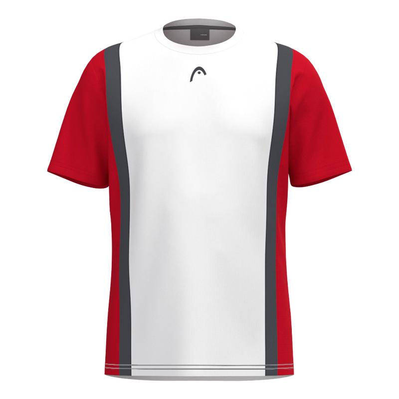 Camiseta Head Club 25 Tech Branco Vermelho
