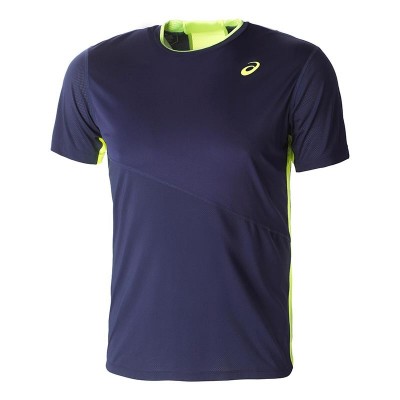 Camiseta Asics Club SS Peacoat Amarillo