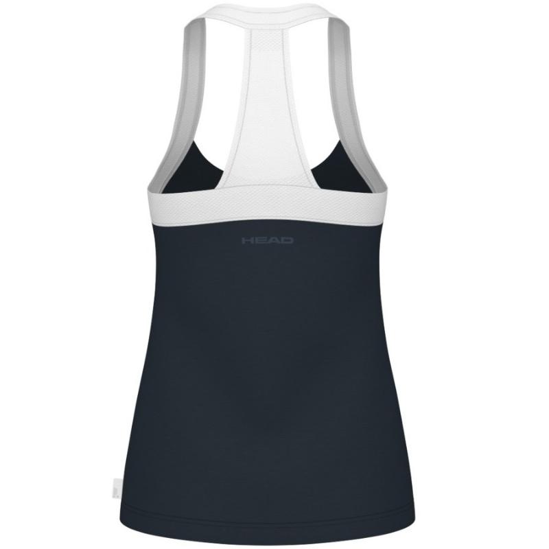 Head Play Tech Blu Navy Bianco Maglietta Donna
