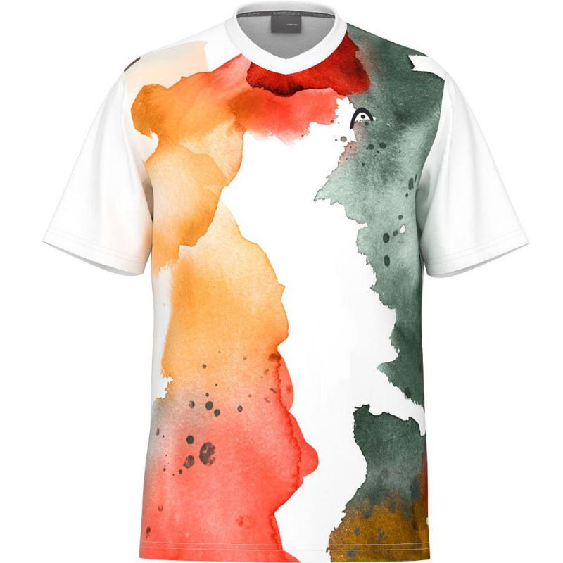 T-Shirt Head Tospin Laranja Print
