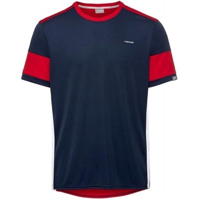 Camiseta Head Volley Azul Oscuro Rojo