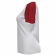 Joma Academy IV Blanc Rouge T-shirt Femme