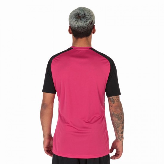 Joma Academy IV T-Shirt Noir Fuchsia