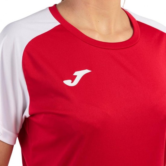 Joma Academy IV Rouge Blanc T-shirt Femme