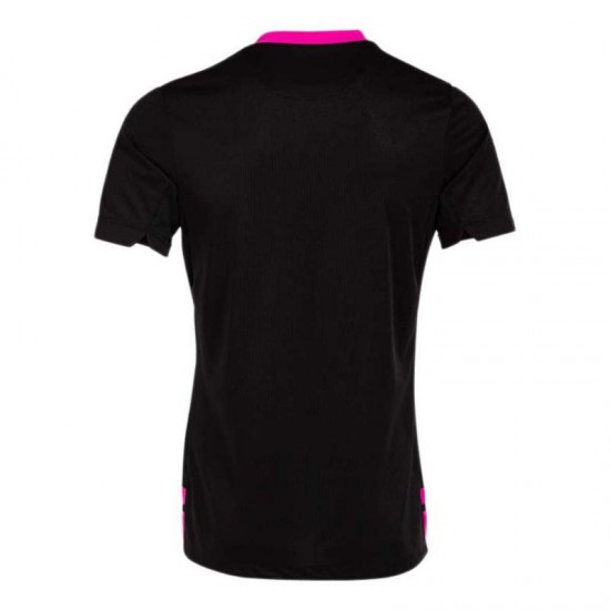 T-Shirt Joma Ranking Noir Rose Fluo