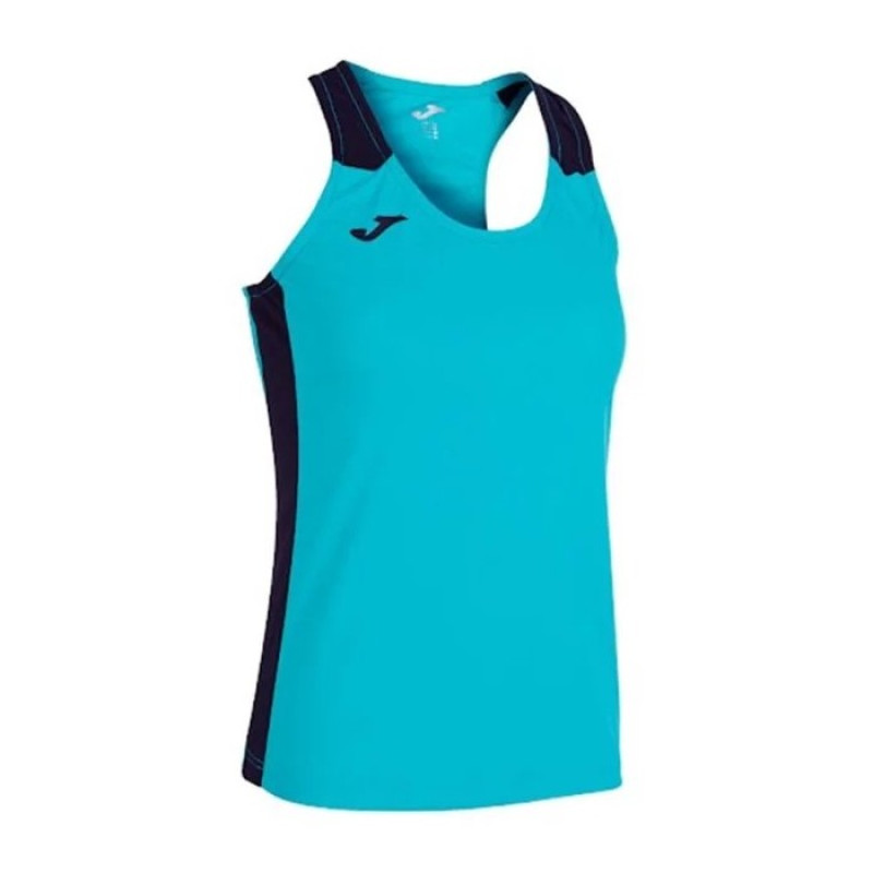 Camiseta Feminina Joma Record II Turquesa Azul-Marine