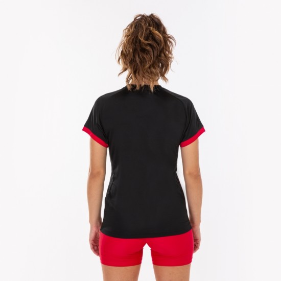 Joma Supernova Camiseta Preta Mulher Vermelha