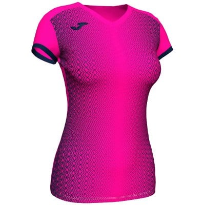 Camiseta Joma Supernova Rosa Fluor Marino Mujer