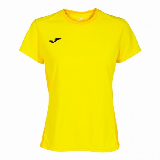 Camiseta Joma Winner II Amarela para Mulheres