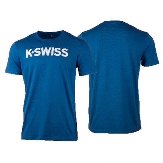 Camiseta Kswiss Core Azul Branco