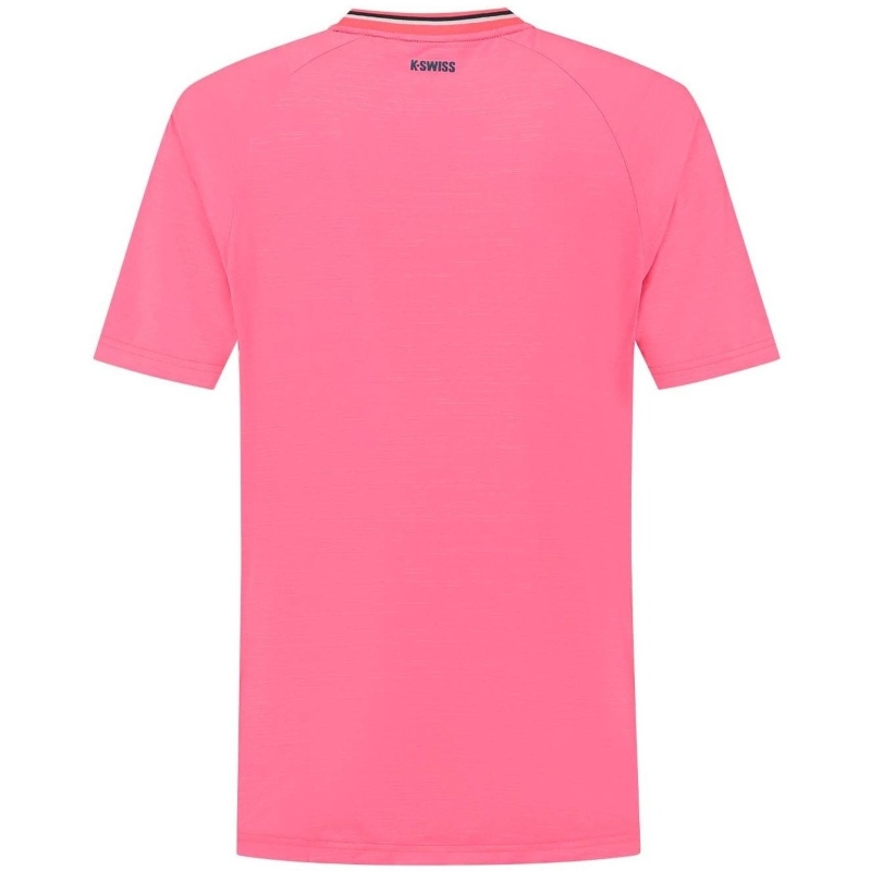 Camiseta Kswiss Hypercourt Melange 3 Rosa