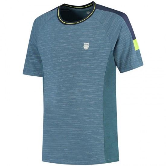 Camiseta Kswiss Hypercourt Melange Teal Indiano