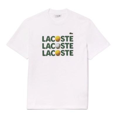 Camiseta Lacoste Algodon Blanco