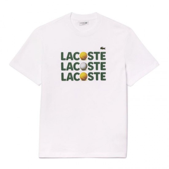 T-shirt Lacoste in cotone bianco