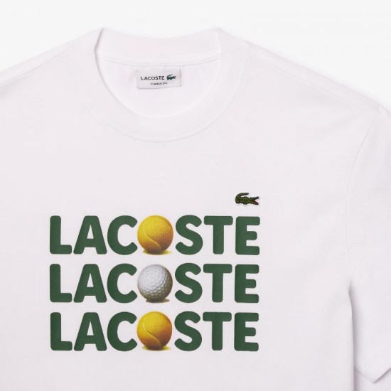 T-shirt Lacoste in cotone bianco