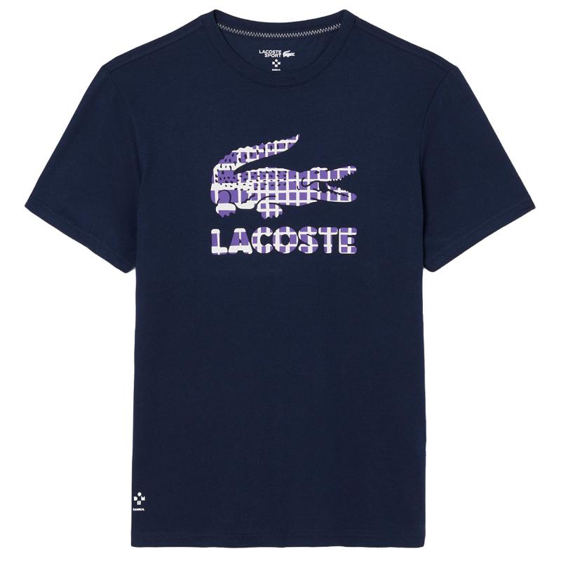 Lacoste Daniil Medvedev Navy Blue Tennis T-Shirt