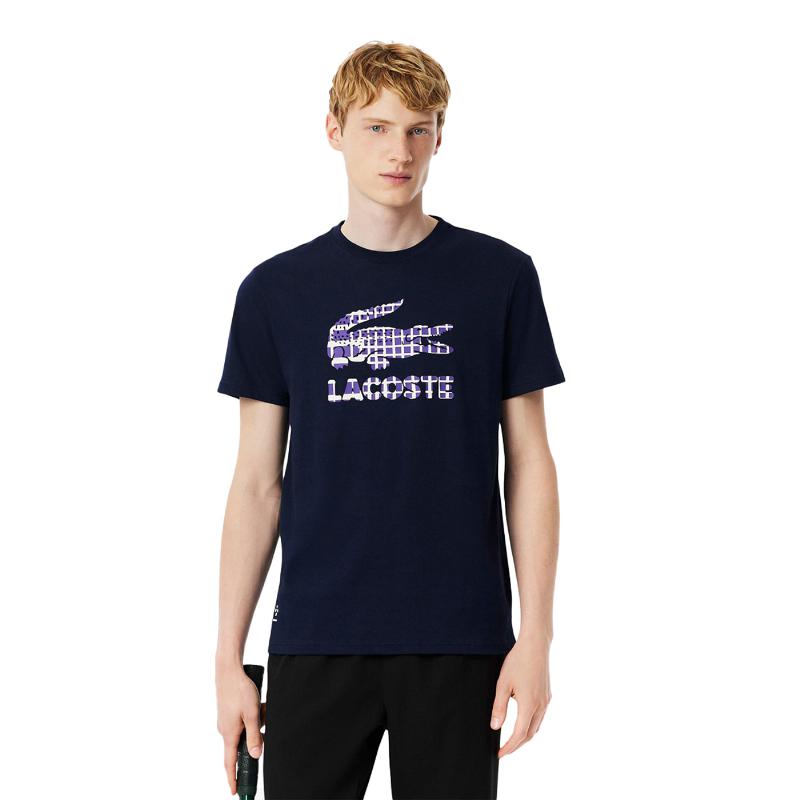 Lacoste Daniil Medvedev Navy Blue Tennis T-Shirt