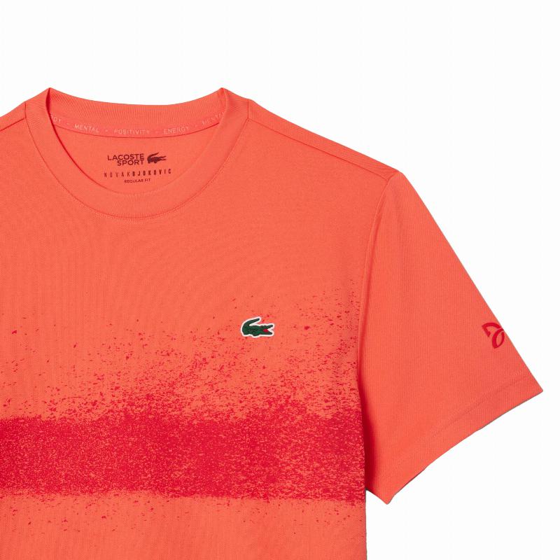 Lacoste Novak Djokovic T-Shirt Orange Red