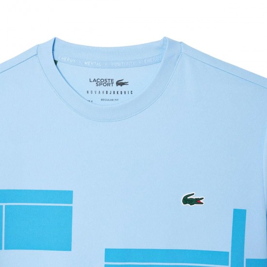 Lacoste Novak Djokovic T-Shirt Ultra Dry Bleu