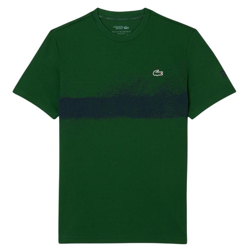 Lacoste Novak Djokovic Maglietta Verde Navy Blu