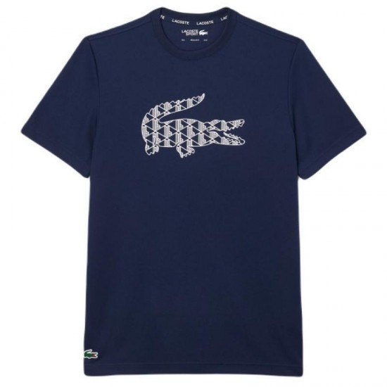 T-shirt Lacoste Pique Bleu Marine