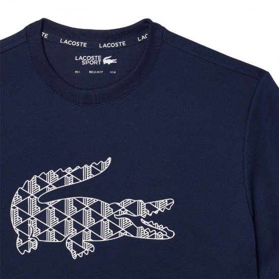 T-shirt Lacoste Pique Bleu Marine