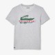 T-shirt Lacoste Sport Algodon Ecologico Grigio