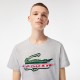 T-shirt Lacoste Sport Algodon Ecologico Grigio