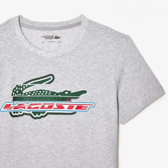 Camiseta Lacoste Sport Algodon Ecologico Gris