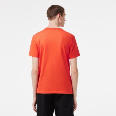 T-shirt Lacoste Sport Algodon Ecologico Arancione